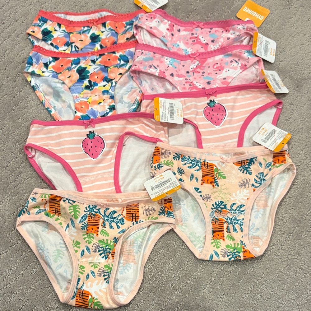 Gymboree Girls'  Underwear Set 7 pairs brand new size 2t